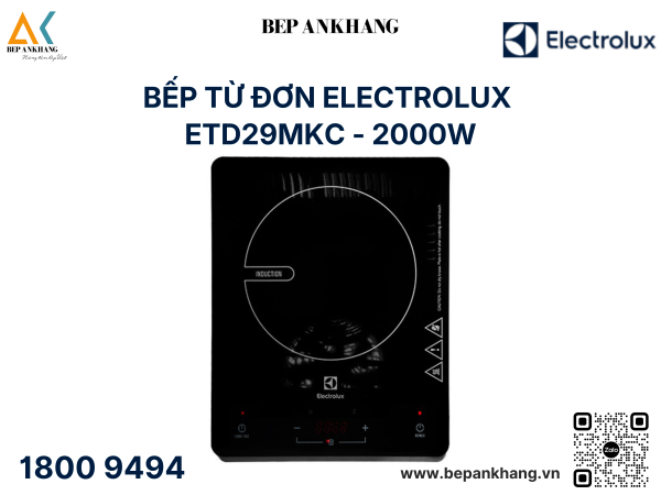 Bếp từ đơn để bàn ETD29MKC - Thương hiệu của: Thụy Điển