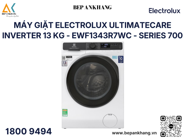 Máy giặt Electrolux UltimateCare Inverter 13 kg - EWF1343R7WC - Series 700