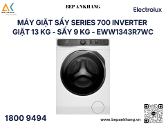 Máy giặt sấy Electrolux UltimateCare 700 Inverter giặt 13 kg - sấy 9 kg EWW1343R7WC 
