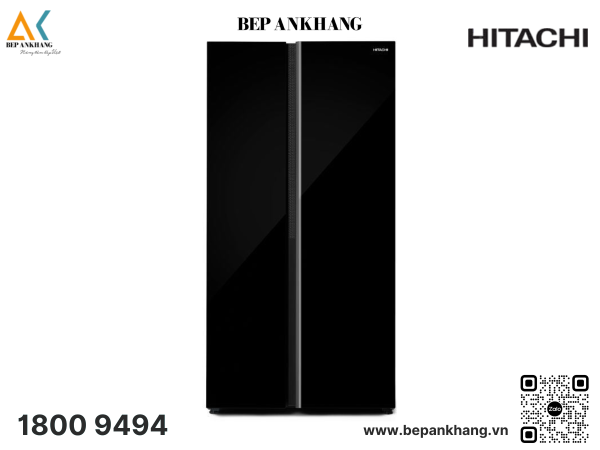 Tủ lạnh Hitachi Inverter 656 lít Side By Side HRSN9713ESGBKVN