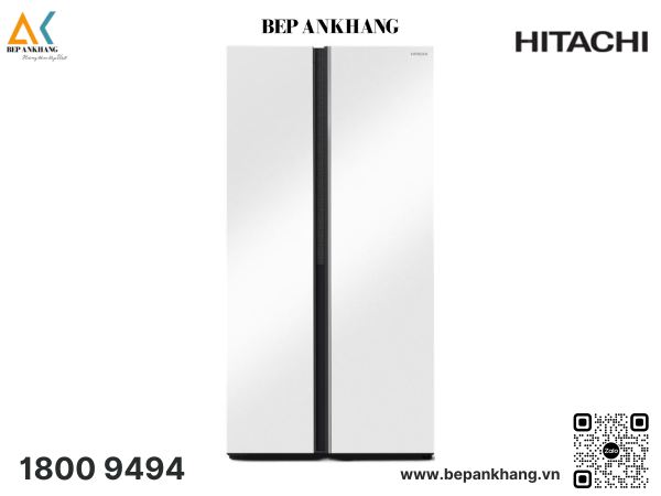 Tủ lạnh Hitachi Inverter 656 lít Side By Side HRSN9713ESMGWVN