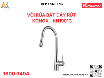 Vòi rửa bát Konox dây rút KN1901C