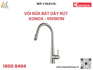 Vòi rửa bát Konox dây rút KN1901N
