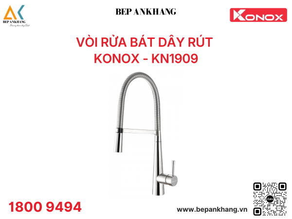 Vòi rửa bát Konox thân mềm KN1909
