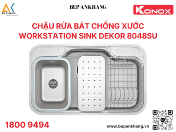 Chậu rửa bát chống xước Workstation Sink Dekor 8048SU