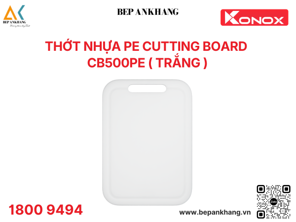 Thớt Nhựa PE Cutting Board – CB500PE ( Trắng )