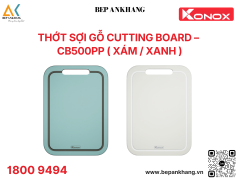 Thớt gỗ sợi kết hợp nhựa phenolic kháng khuẩn - CB500PP ( Xanh / Xám )