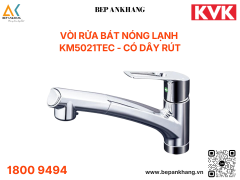 Vòi rửa bát dây rút nóng lạnh - KVK KM5021TEC