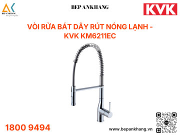 Vòi rửa bát Dây rút nóng lạnh - KVK KM6211EC