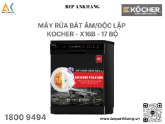 Máy rửa chén bát Kocher X16B ( Màu đen ) - Công Nghệ UV Light