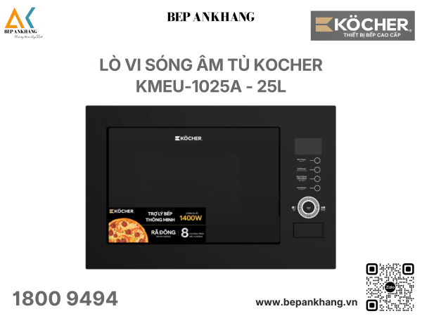 Lò vi sóng âm tủ Kocher KMEU-1025A - 25L