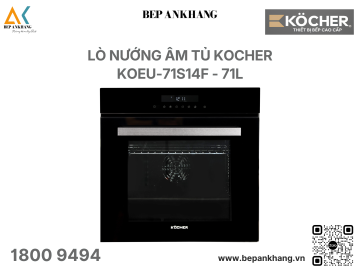 Lò nướng âm tủ Kocher KOEU-71S14F - 71L - Màn hình LCD