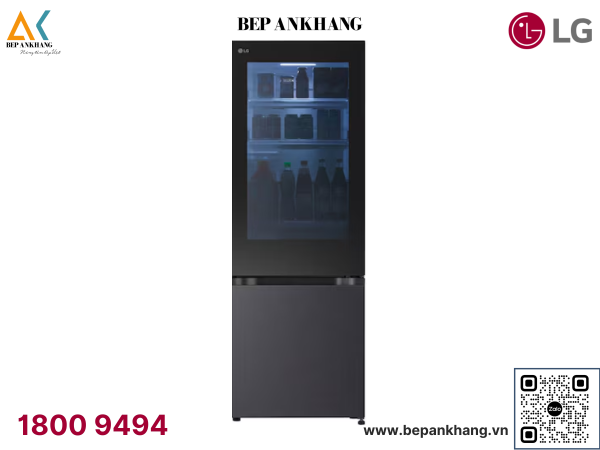 Tủ lạnh ngăn đá dưới 340L LBB33BLMAI
