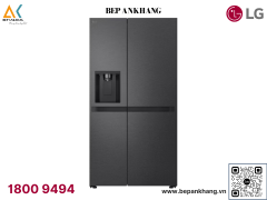 Tủ lạnh LG Side by Side lấy nước ngoài 641L màu đen LSI63BLMA