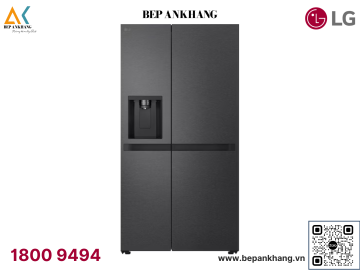 Tủ lạnh LG Side by Side lấy nước ngoài 641L màu đen LSI63BLMA