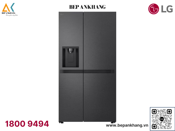 Tủ lạnh LG Side by Side lấy nước ngoài 641L màu đen LSI63BLMA