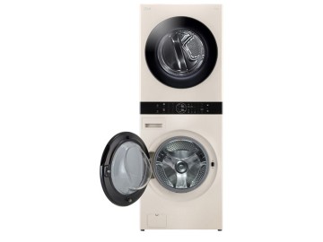 Tháp giặt sấy LG WashTower™ Giặt 14kg/ Sấy 10kg Màu be|WT1410NHE