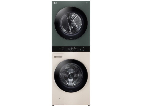 Tháp giặt sấy LG WashTower™ Giặt 25kg/Sấy 17kg xanh/be - WT2517NHEG