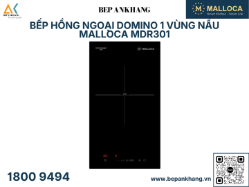 Bếp đơn hồng ngoại Domino 1 vùng nấu Malloca MDR301 - EcoKitchen