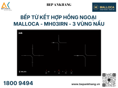 Bếp từ kết hợp hồng ngoại Malloca 3 vùng nấu - MH03IRN - 81cm
