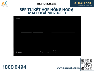 Bếp từ kết hợp hồng ngoại Malloca MH732EIR