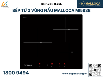 Bếp từ 3 vùng nấu Malloca MI593B
