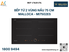 Bếp từ 2 vùng nấu Malloca - MI7502ES - Mặt kính EuroKera Onyka