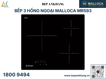 Bếp 3 vùng hồng ngoại Malloca MR593 