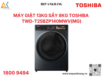 Máy Giặt Sấy Toshiba TWD-T25BZP140MWV(MG) - Giặt 13 Kg, Sấy 8 Kg