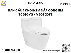 Bàn cầu 1 khối kèm nắp đóng êm TC393VS MS625DT2