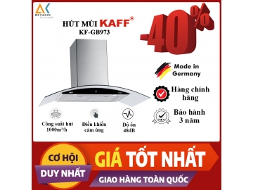 Máy Hút Mùi Áp Tường Kính Công KAFF KF-GB973 - Made in Malaysia