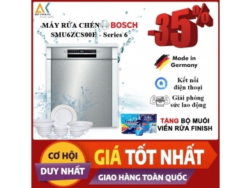 Máy Rửa Bát Bosch âm tủ serie 6 SMU6ZCS00E