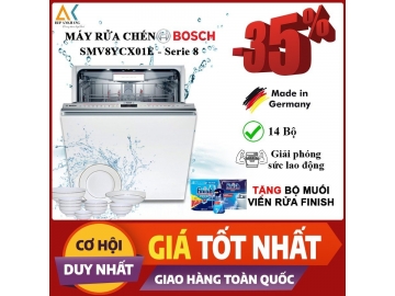 Máy rửa bát âm tủ Bosch SMV8YCX01E - Serie 8