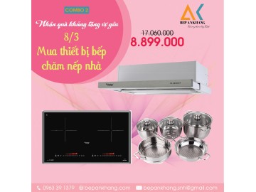 Combo Bếp từ Canzy CZ-MIX82T và Hút mùi Cz-7002syp - Malaysia 
