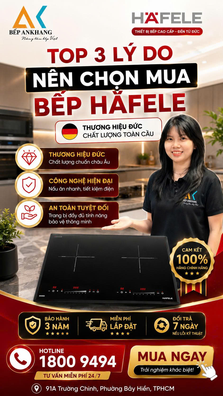 [AN KHANG] TOP 3 LÝ DO NÊN CHỌN MUA BẾP HAFELE